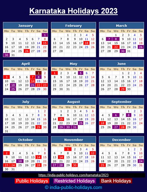 holiday calendar 2024 karnataka